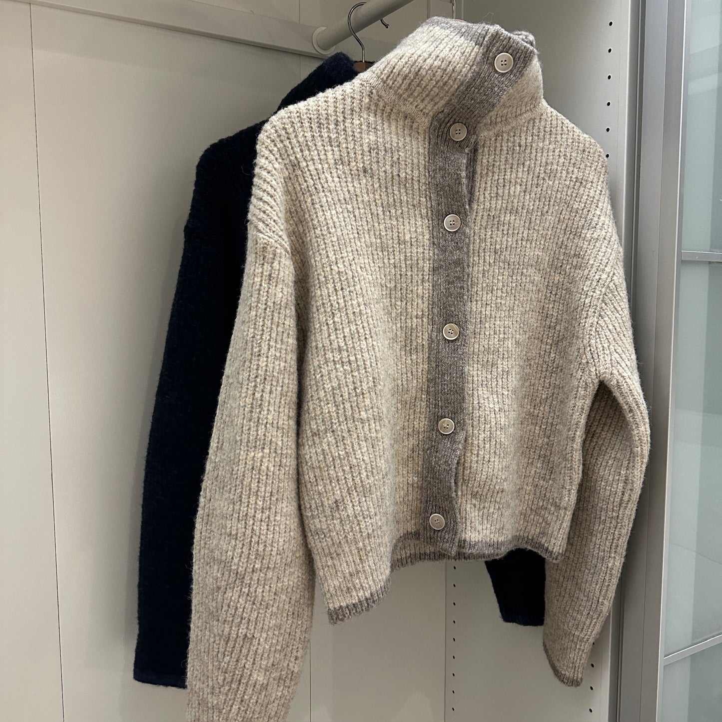 Patchwork Button Sweater