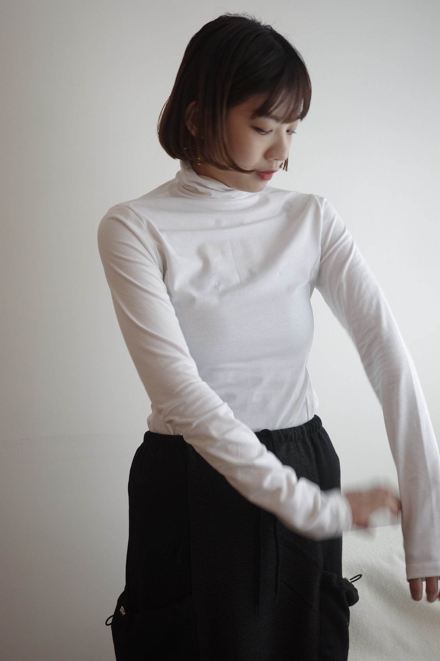 Half-high Collar Base Tee