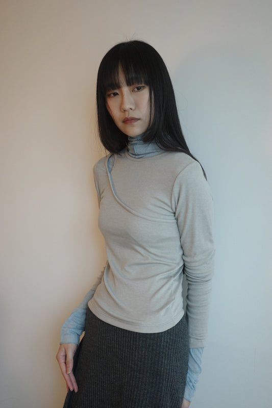 Round neck Hollow-out Knitted Top