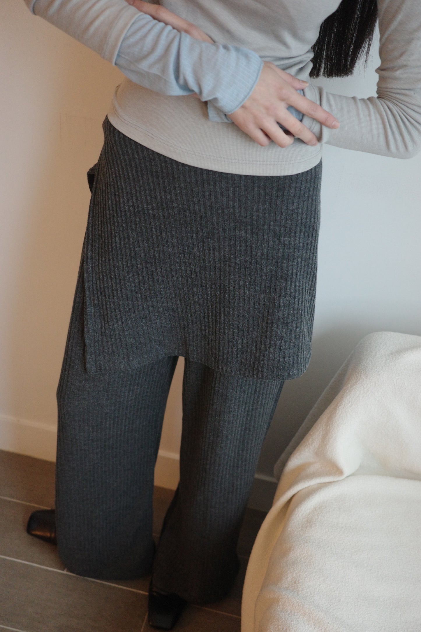 Detachable Knitted Culottes