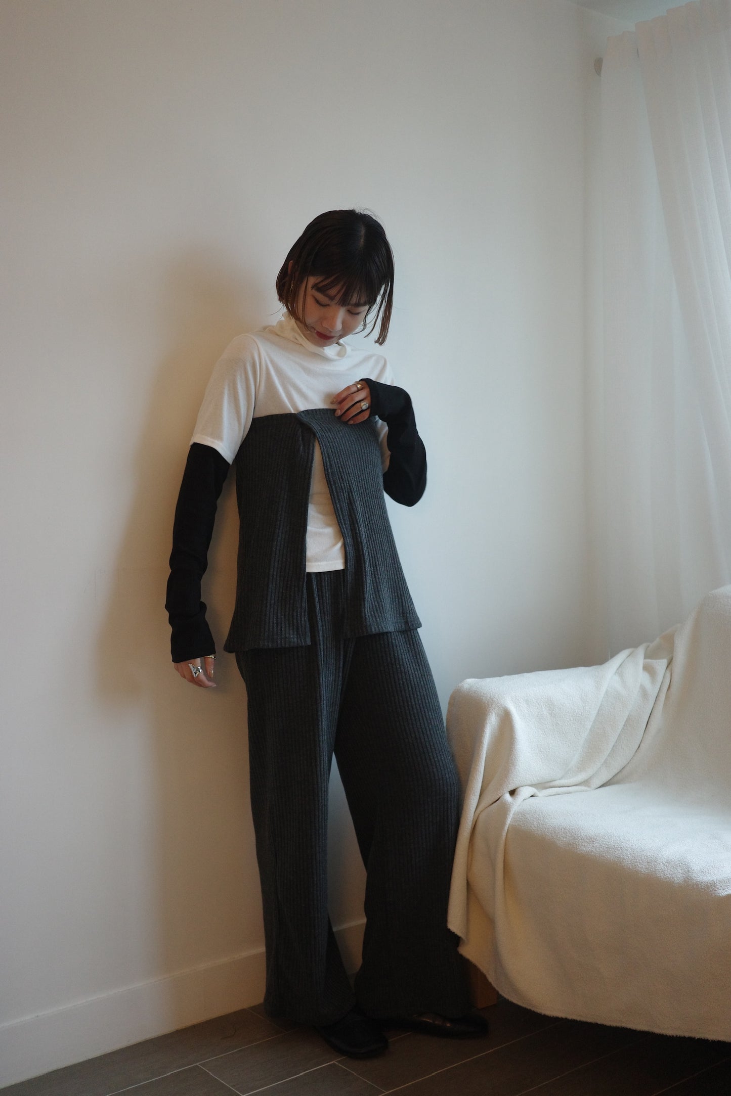 Detachable Knitted Culottes