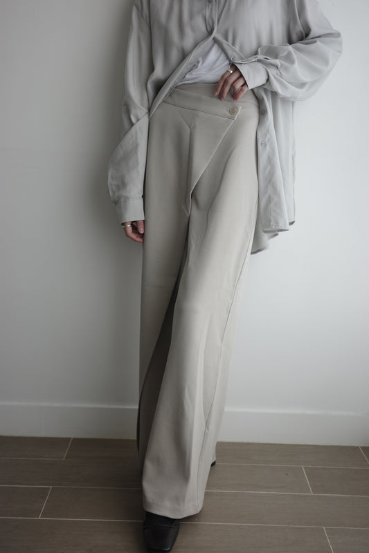 Diagonal Suit Pants