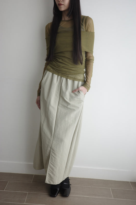 Buckle Long Skirt