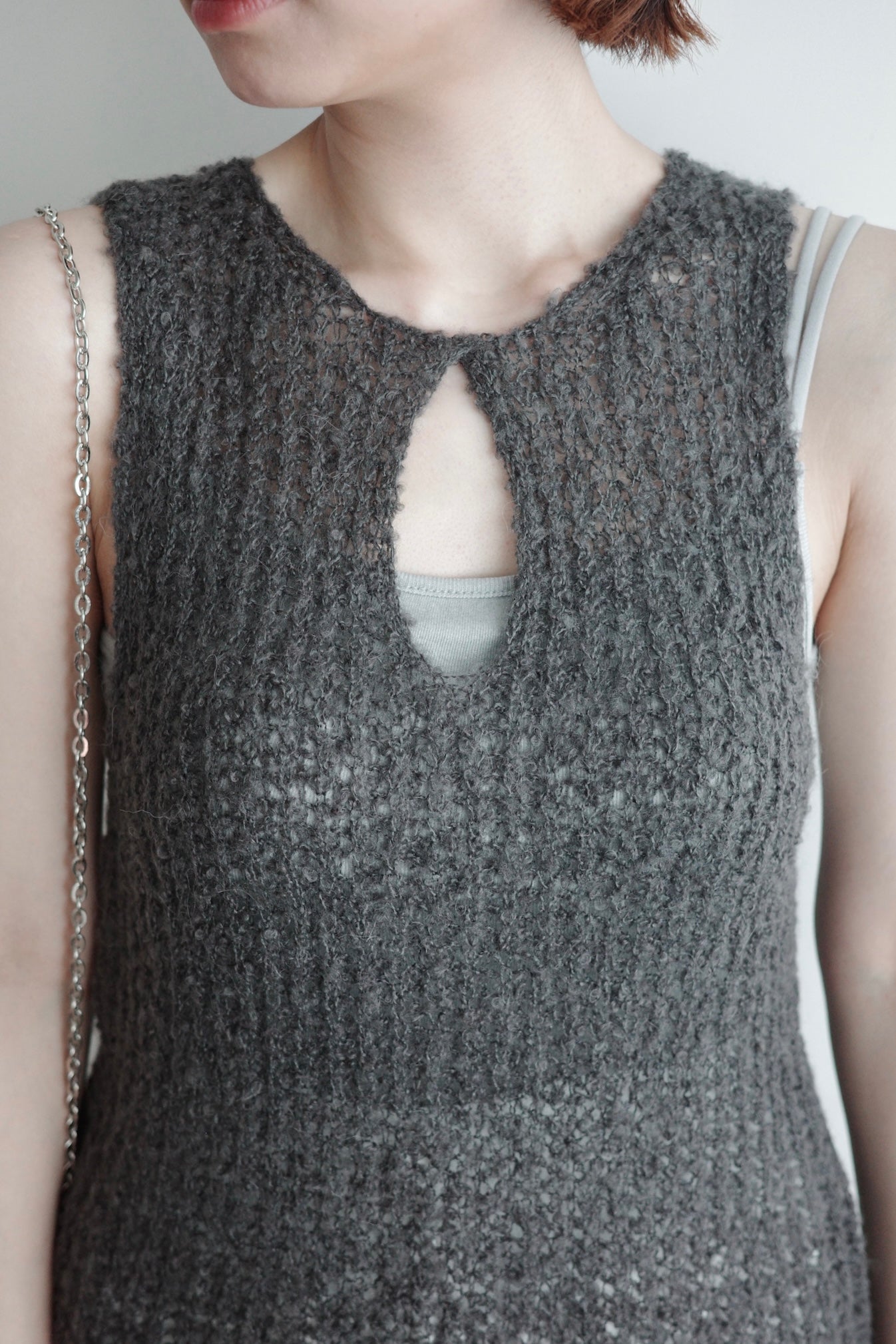 Mesh Vest Knitted Top