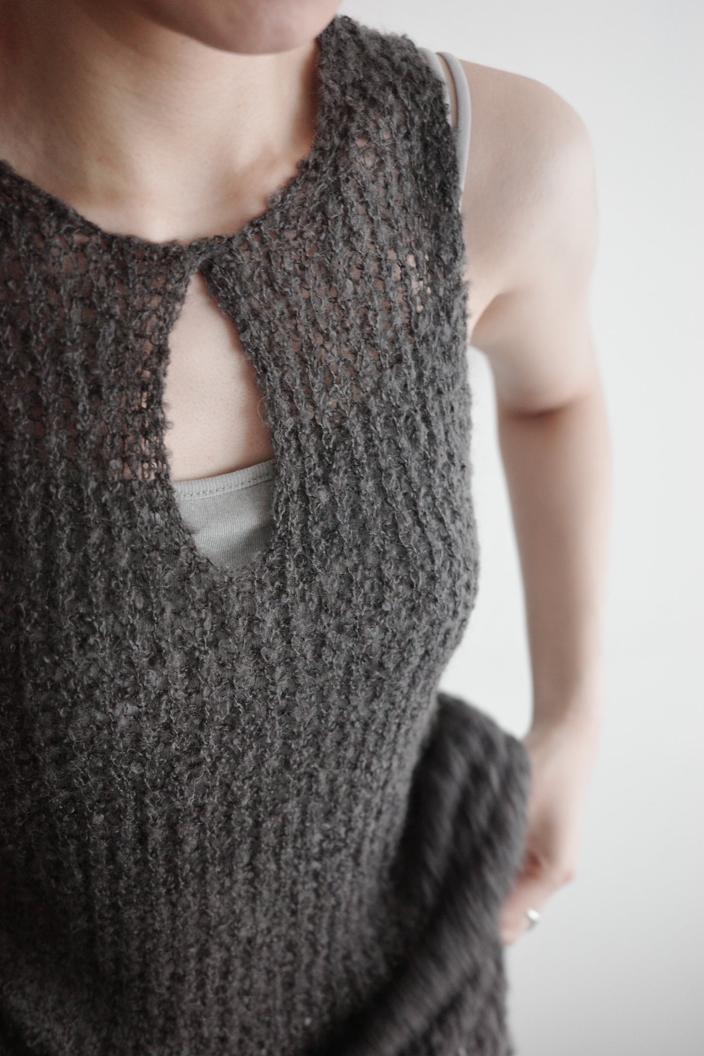 Mesh Vest Knitted Top