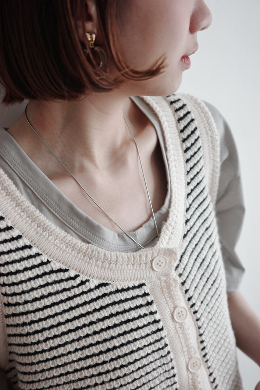 Retro Striped Knitted Vest