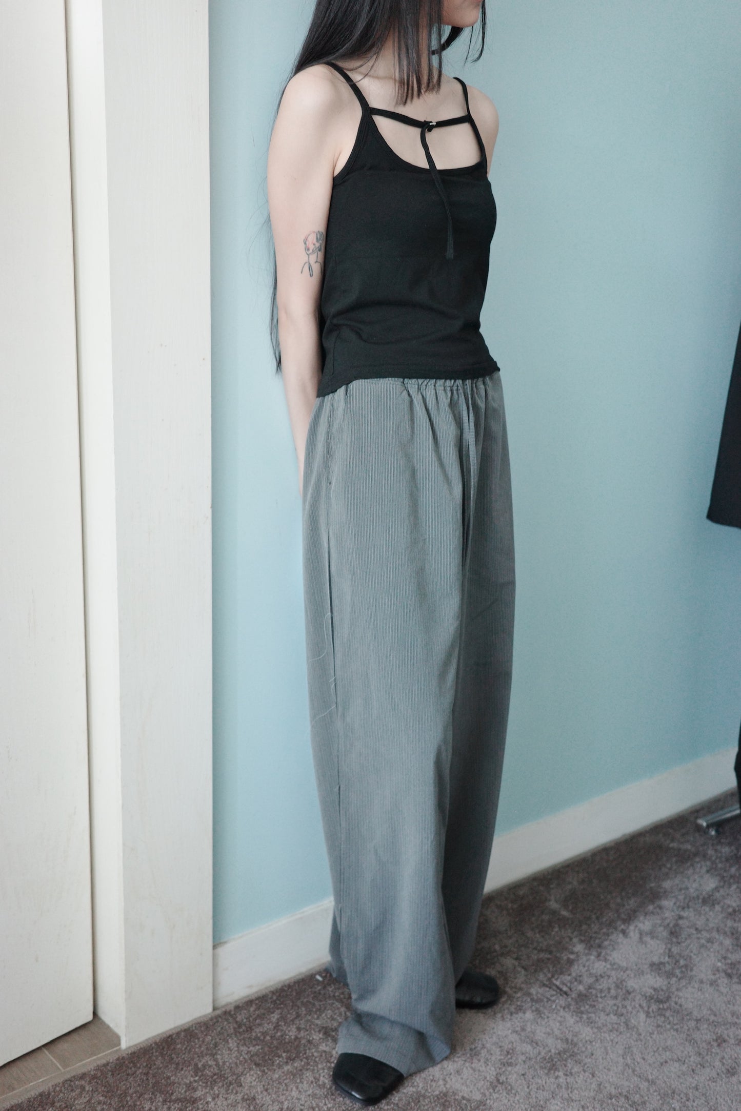 Strappy Pleated Vest