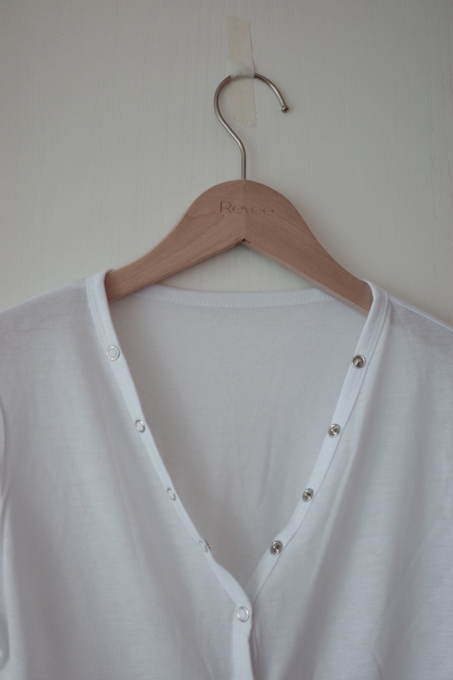 Single-Breasted Buttoned Tee