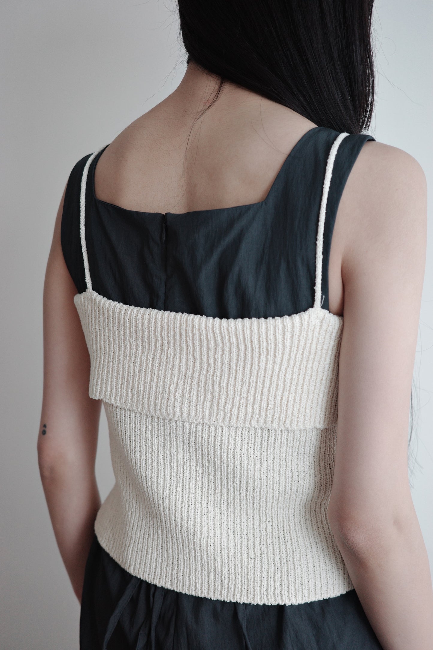 Cuffed Knitted Vest