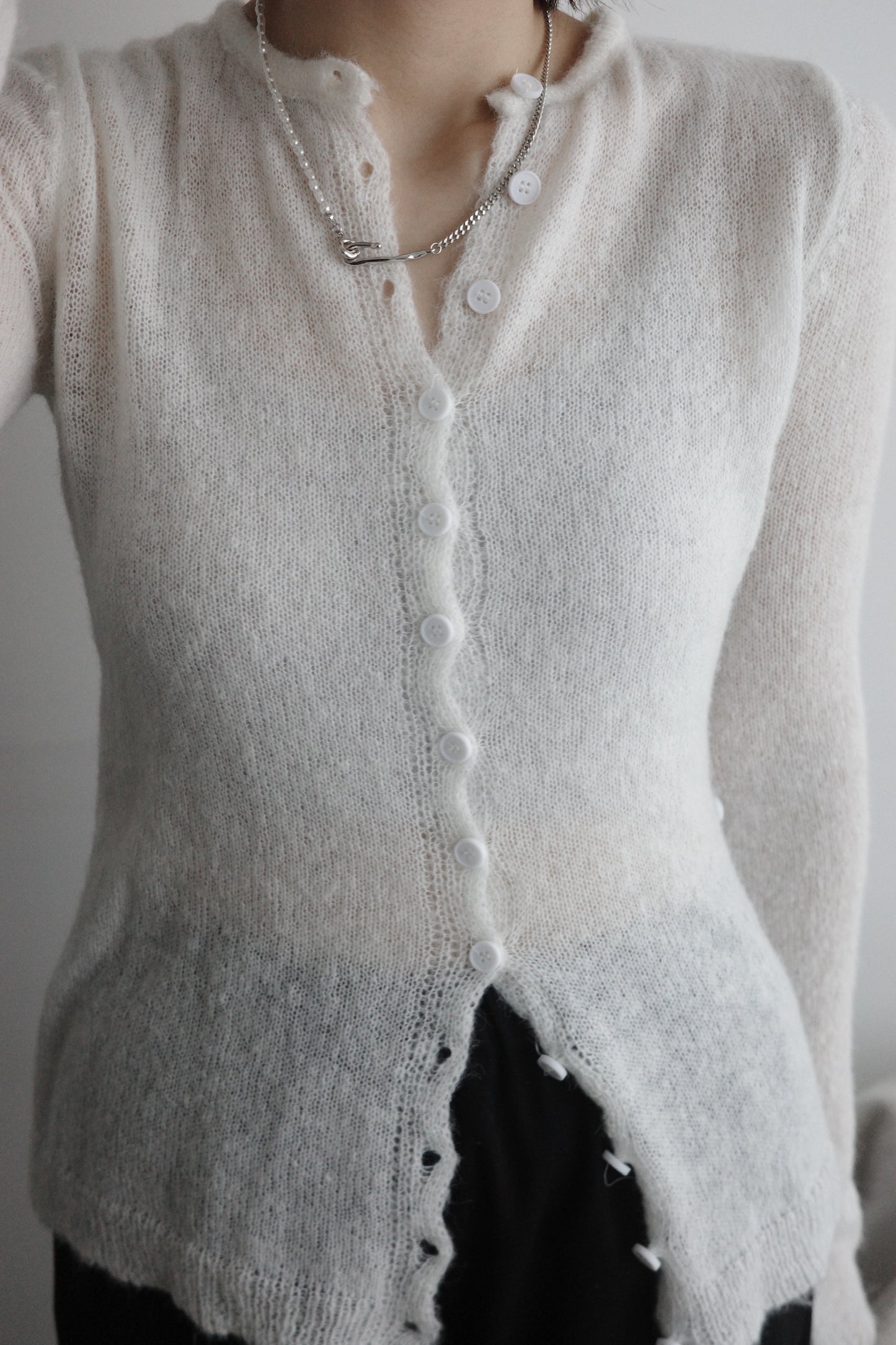 Irregular Buttoned Top